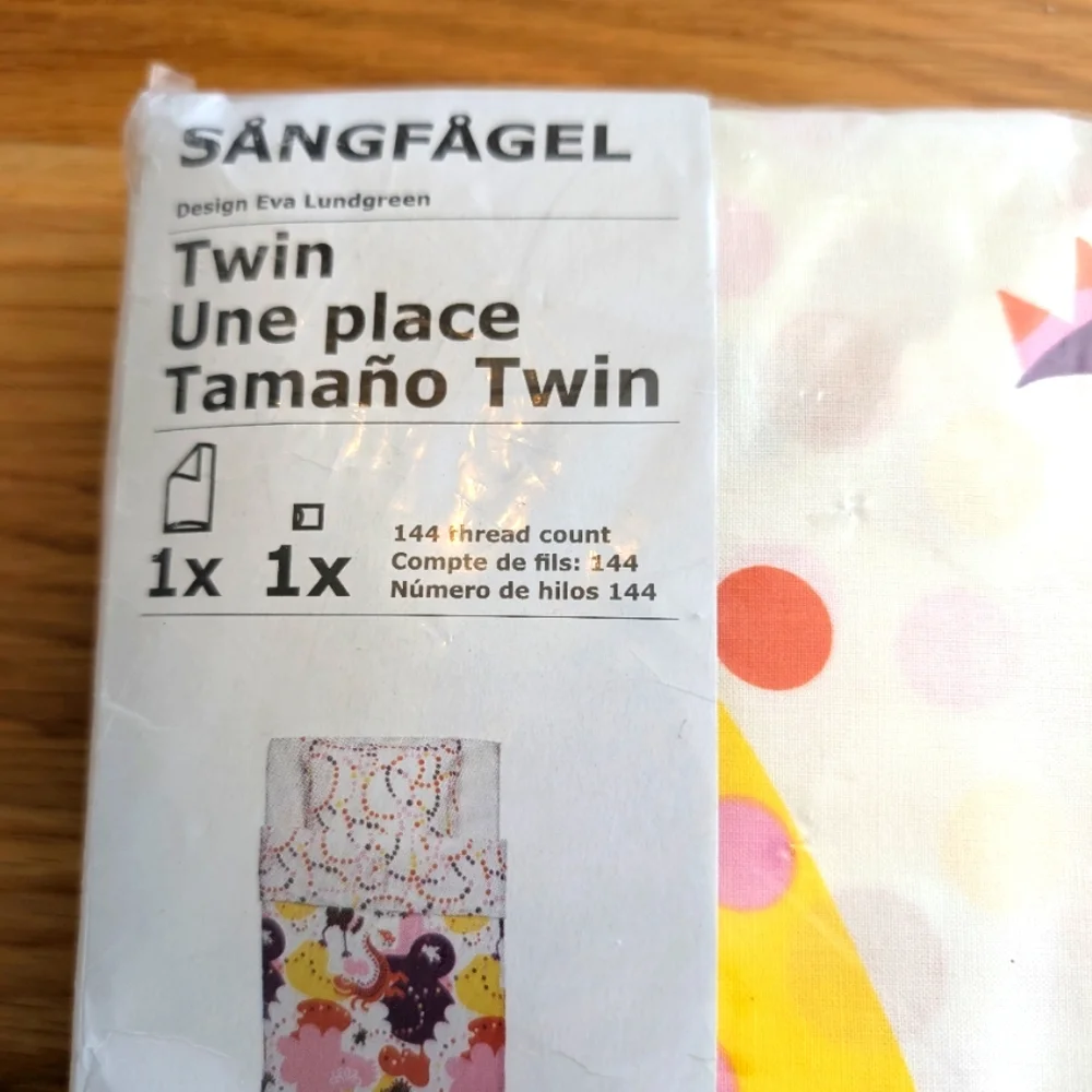 IKEA Sangfagel Twin Duvet Set NWT
